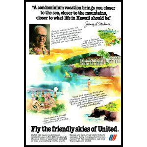 1978 United Airlines A Condominium Vacation Brings You Closer To The Sea Vintage
